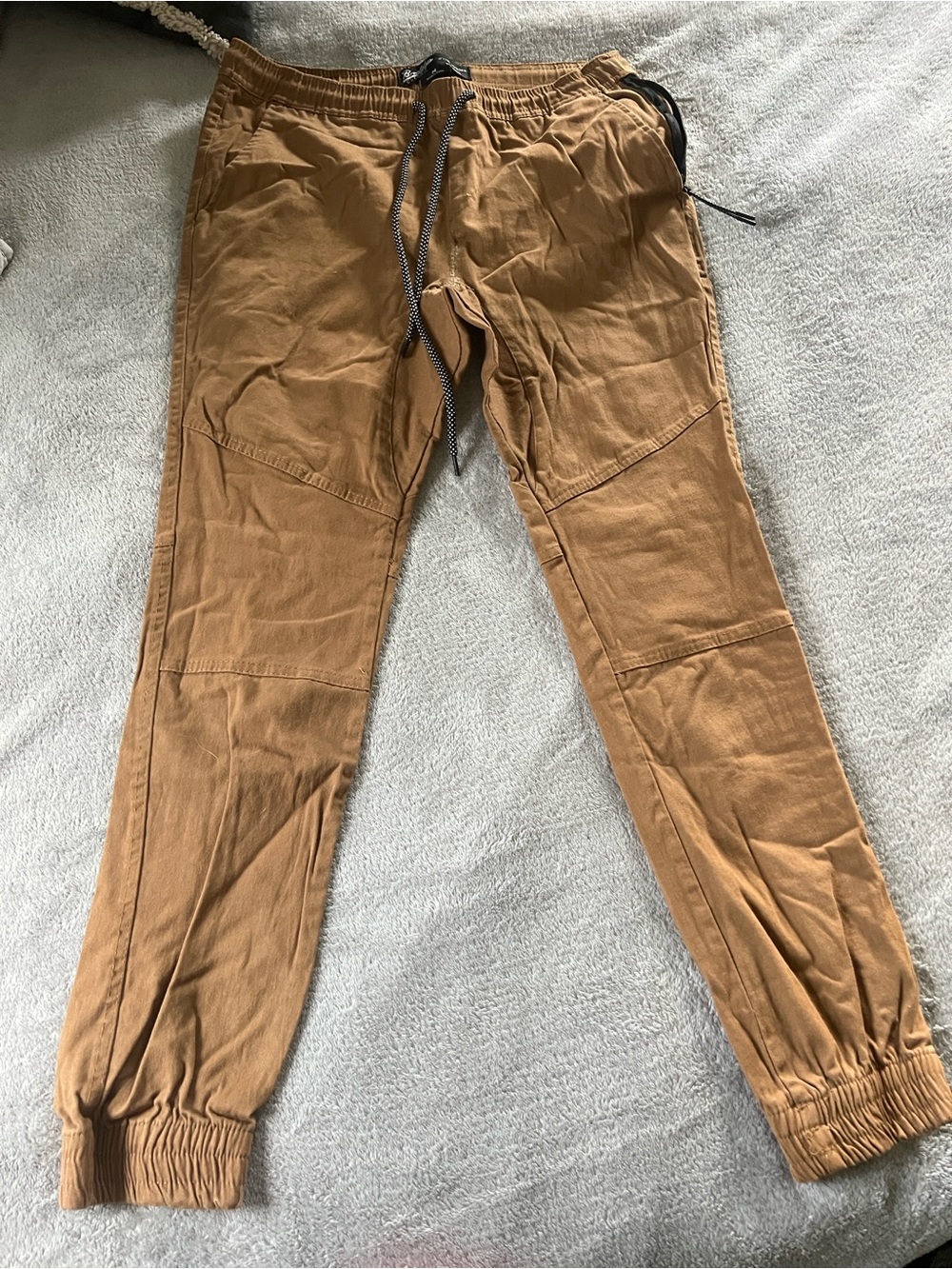 Brooklyn Cloth Men's Tan Drawstring Joggers